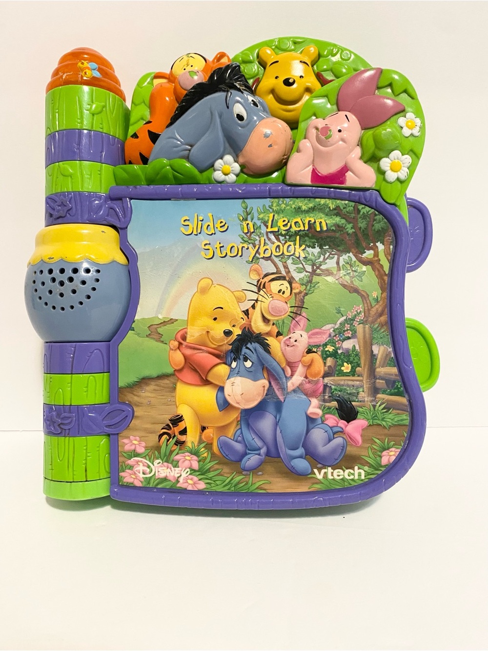 Winnie The Pooh Slide n Learn Electronic Book Y2K Vintage Disney NOT WORKING